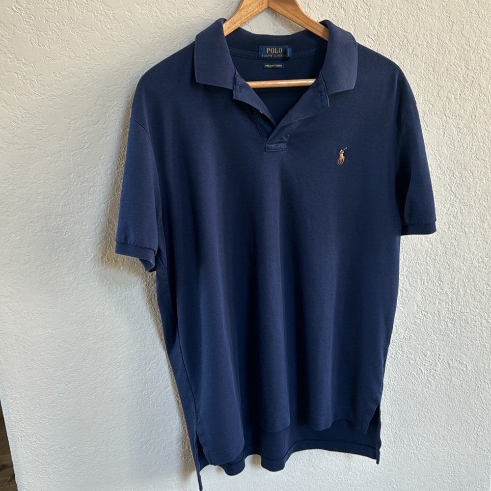 Ralph Lauren Blue Label Navy Polo Shirt Size XL - Picture 2 of 5